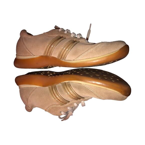 Skechers Somethin'‎ Else Womens Size 8.5 Tan Beige Suede Leather Lace Up Shoes - Picture 11 of 13